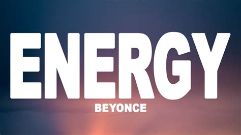 energy lyrics